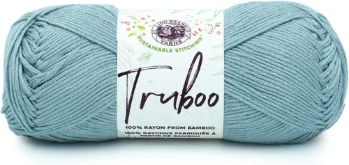 Miniatura 41 de (1 Madeja) Lion Brand Yarn Truboo Yarn, Aguamarina