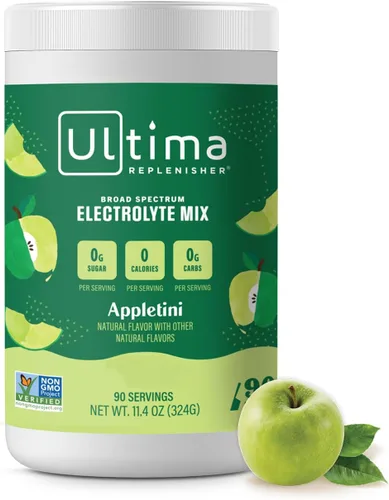 Miniatura 14 de Ultima Replenisher Mezcla diaria de electrolitos en polvo, sin azúcar, frambuesa azul, 90 porciones, polvo de hidratación con 6 electrolitos