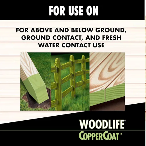 Miniatura 5 de WOODLIFE 1901A-4PK CopperCoat Conservante de madera verde, 0.88 galones, verde, paquete de 4