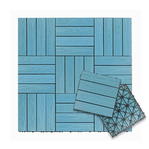 Miniatura 28 de NewTechWood UltraShield Naturale - Azulejo compuesto para exteriores (1 pie x 1 pie), color rosa de Seúl (10 pies cuadrados por caja)
