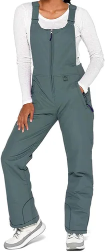 Miniatura 20 de Baberos de nieve para mujer, impermeables, aislados, para esquí, snowboard, invierno, cálidos, overoles, trajes de nieve Ripstop