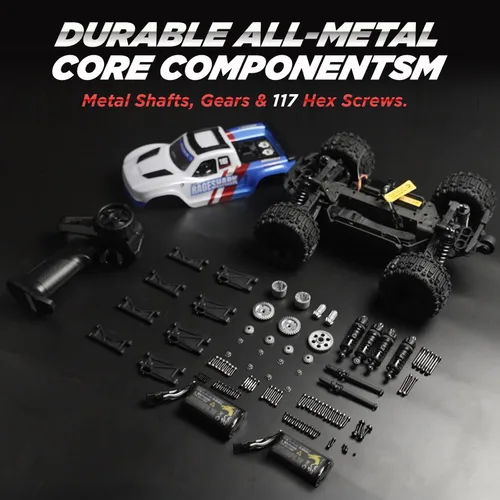 Miniatura 5 de UDIRC Coches RC Todo Terreno Rápidos, RC Camiones 1:16 Todo Terreno 4WD de Alta Resistencia Actualizables a 90 km/h, Camión Monstruo de Control