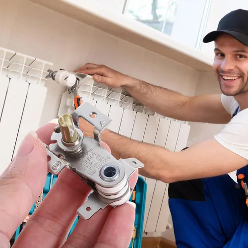 Miniatura 6 de OUNONA - Termostato de repuesto para radiador eléctrico compacto de 1.37 x 1.37 x 1.29 pulgadas, enchufe de control de temperatura, termostato