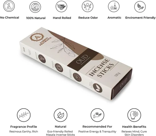Miniatura 4 de Aakriti - Varillas de incienso Masala enrolladas a mano, 3.53 oz (3.53 oz)