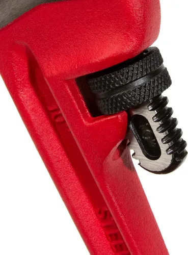 Miniatura 3 de Steelman 60883 Llave de tubo de mango recto de hierro fundido resistente de 10 pulgadas