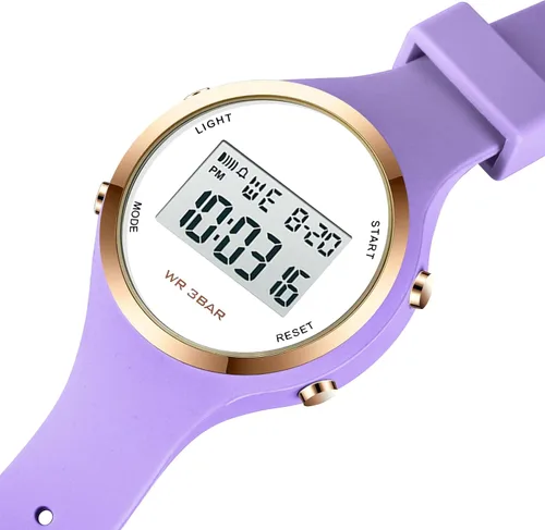 Miniatura 52 de Women LED Display Elecreonic Watch Fashion Chrono Alarm Digital Clock Woman Outdoor Sport Wirstwatch