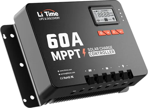 Miniatura 11 de LiTime 30 Amp MPPT 12V/24V/Auto CC de entrada controlador de carga solar, módulo Bluetooth incorporado, pantalla LCD con parámetros ajustables