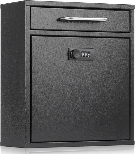 Buzón de pared xydled con cerradura de combinación, buzones de combinación de acero para exteriores, buzón de pared con cerradura, caja de seguridad