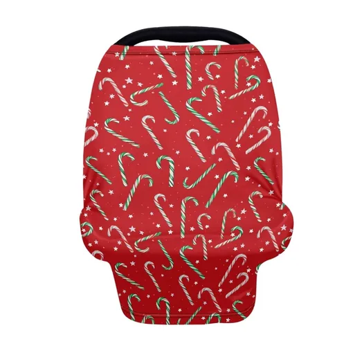 Miniatura 14 de Carro de lactancia materna Fundas de asiento de coche para bebé, cubierta de dosel, cubierta de lactancia de fresa rosa y cubierta de asiento