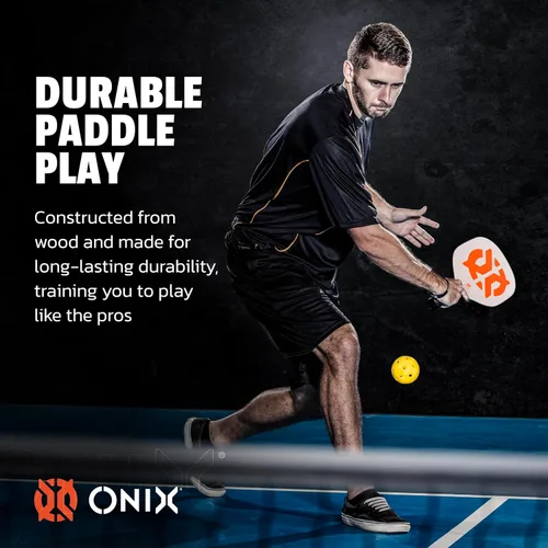 Miniatura 5 de Recruit by Onix - Juego de iniciación de pickleball - Incluye dos paletas de madera de álamo y dos bolas amarillas