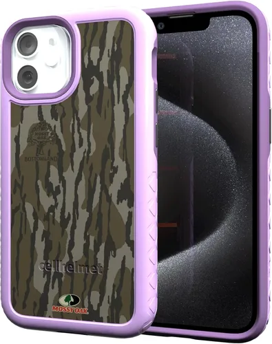 Miniatura 11 de cellhelmet Mossy Oak Agua Yellowfin Funda de doble capa en gris diseñada para iPhone 13 Mini a prueba de golpes y caídas, duradera, como se ve