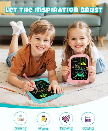 Miniatura 2 de Tableta de escritura LCD de 8.5 pulgadas para niños, juguetes de unicornio regalos para niñas de 3 a 5 años, juguete educativo de viaje, regalo