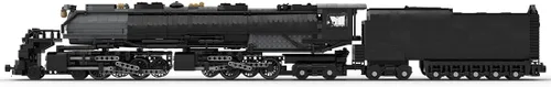 Miniatura 3 de Bloques de construcción de locomotora, 1/40 4014 Big Boy RC Train Juego de bloques de construcción, kit de locomotora de vapor a control remoto