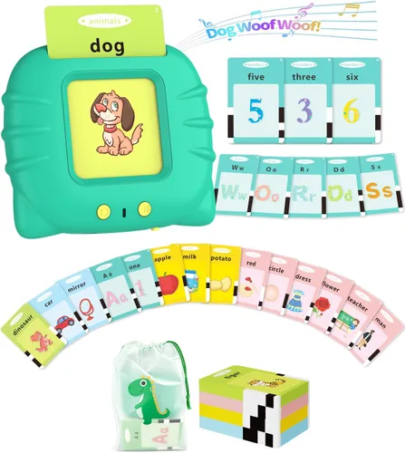 Miniatura 9 de Aullsaty Tarjetas didácticas parlantes para niños de 1 a 5 años, 536 palabras visuales mejoradas con 6 canciones, juguetes sensoriales Montessori