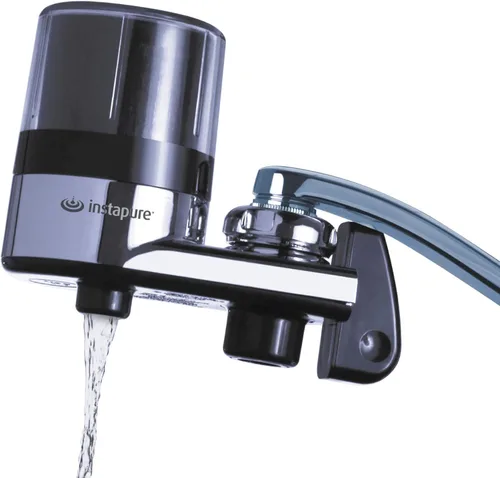 Instapure F2 Essentials (F2C, TAP-ESS-SYS-CT-A1, F2BCT3P-1ES) Sistema de filtración de agua de grifo, cromado con tapa transparente