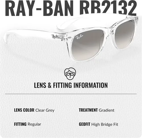 Miniatura 5 de Ray-Ban RB2132 NEW WAYFARER CLASSIC - Gafas de sol de forma cuadrada con kit oficial de gafas