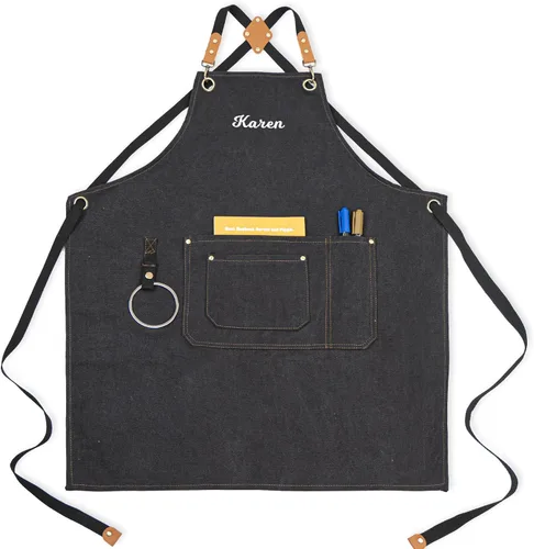 Delantales de lona para mujeres y hombres, delantal de chef personalizado, para taller, cocina, carpintería, jardinería, camarero