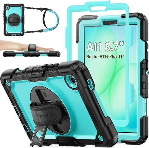 Miniatura 29 de SEYMAC stock Funda para Samsung Galaxy Tab A8 de 10.5 pulgadas, funda de protección contra caídas de cuerpo completo con protector de pantalla
