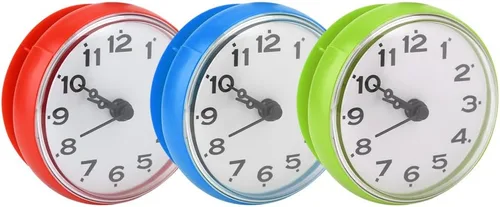 Miniatura 8 de Yosoo Reloj de ducha impermeable con ventosa de cara redonda árabe digital árabe reloj de ducha de baño accesorios de cocina (verde)
