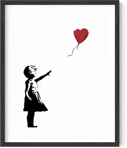 Miniatura 37 de HAUS AND HUES Póster de arte callejero Banksy - Arte pop grafiti - Sin marco 12"x16" Banksy Pulp Fiction
