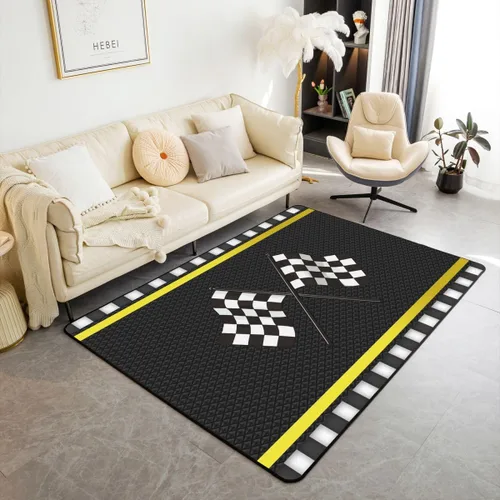 Miniatura 9 de Erosebridal Alfombra de motocross de 3 x 5 pies para mesita de noche, alfombra de motociclista para niños, adolescentes, motocicleta, deportes