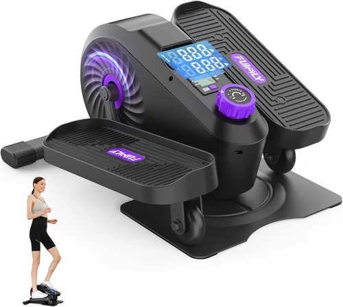 FUNMILY Under Desk Elliptical, Ellipse Leg Exerciser, Standing or Seated Mini Elliptical Machines, Portable Bike Pedal Exerciser for Seniors/Adults,