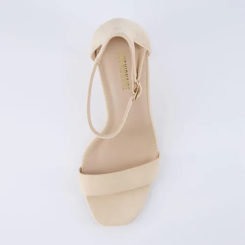 Miniatura 6 de CUSHIONAIRE Sandalia Bliss de tacón medio de una banda para mujer + espuma viscoelástica, anchos disponibles