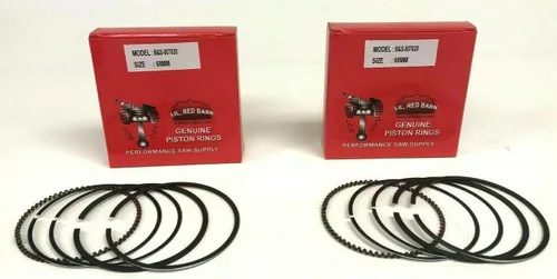 Miniatura 2 de Juntas de motor y dos juegos de anillos de pistón estándar compatibles con Briggs & Stratton Vangard V Twin Bore 2.677 in 807620