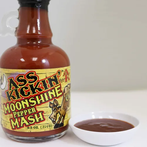 Miniatura 5 de ASS KICKIN' Moonshine - Puré de salsa picante de pimienta jalapeño de 9.5 onzas, prueba si te atreves, regalo gourmet perfecto para el fanático