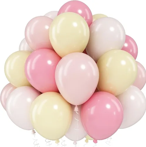 Miniatura 10 de Jobkoo Globos Azules y Blancos, 60 Pzs Globos de Látex Pastel Azul Bebé Plateado de 12 Pulgadas con Globos de Confeti Metálico Globos de Graduación