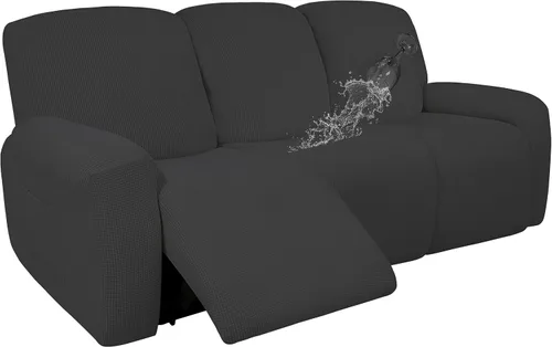 Miniatura 30 de Easy-Going - Funda 100 % impermeable doble para sofá reclinable, diseño jacquard, en 1 pieza, a prueba de derrames, para niños, mascotas, perros