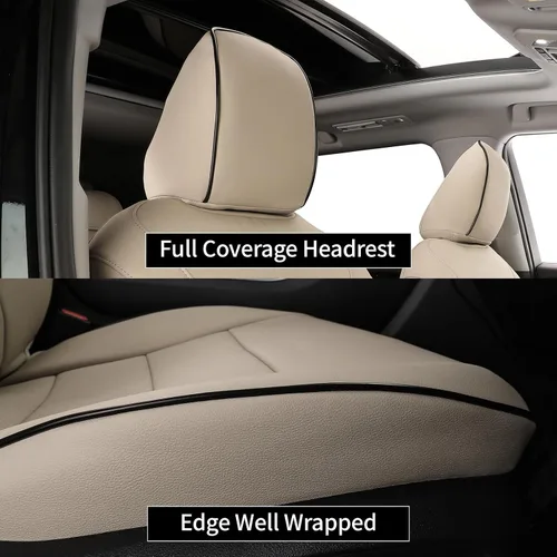 Miniatura 4 de EKR Camry Fundas de asiento para Toyota Camry L, LE, SE 2018-2024 y SE Nightshade 2020-2024, (no para híbrido), juego completo de fundas de asiento