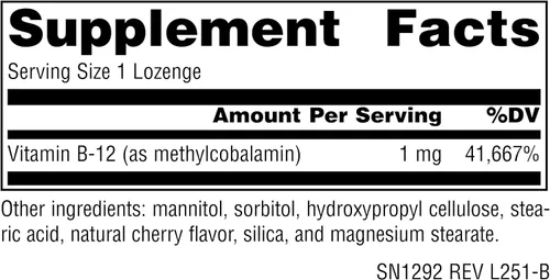Miniatura 2 de Source Naturals B 12 60 Tb Metilcobalamina, 60 CT