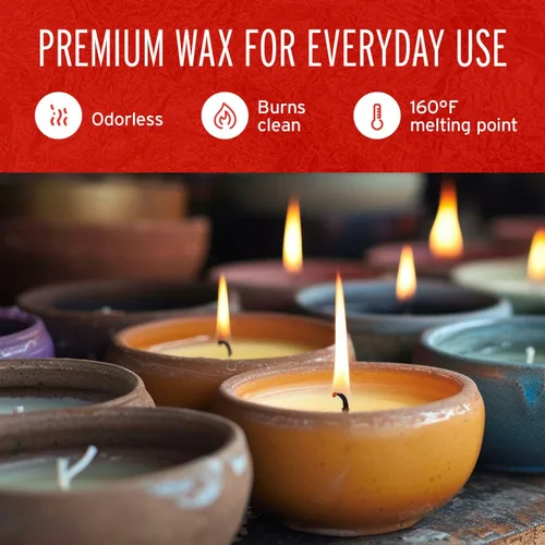 Miniatura 6 de Blended Waxes, Inc. Cera de parafina para hacer velas, cera de parafina fácil de usar para velas en forma de pastillas para uso diario, punto
