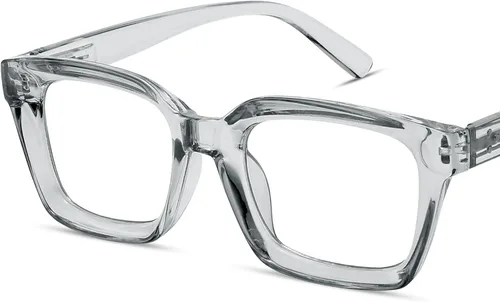 Miniatura 18 de IBOANN Gafas de luz azul de gran tamaño para mujer, gafas de moda funky con aspecto preppy, reducen la fatiga de la pantalla, gafas de computadora