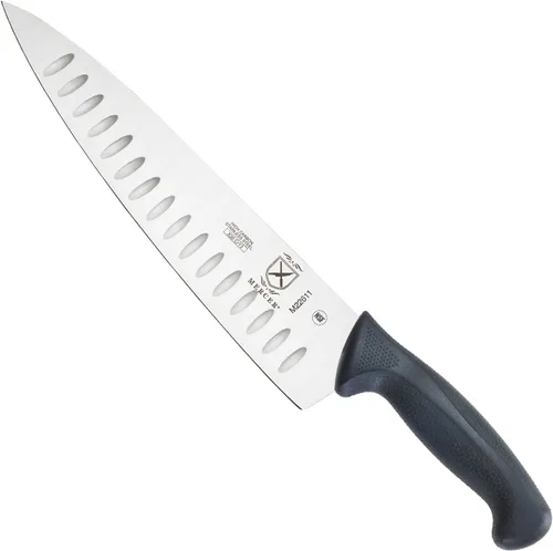 Miniatura 33 de Mercer Culinary M23880 Millennia Black Handle - Cuchillo para pan con mango negro, borde ondulado curvo de 10 pulgadas