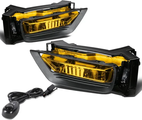 DNA MOTORING FL-ZTL-127-AM Luz Antiniebla del Parachoques Delantero Lado del Conductor y Pasajero Mejora la Visibilidad [Compatible con Honda Accord