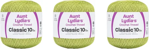 Miniatura 6 de Aunt Lydia Classic Crochet - 3 unidades de 350y/1,049.9 ft - Natural