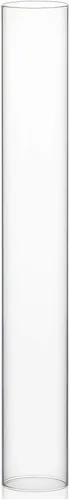 Miniatura 23 de WGVI Funda para portavelas Hurricane, ancho de 2 pulgadas, altura de 12 pulgadas, portavelas cilíndrico de vidrio transparente, tubo de chimenea
