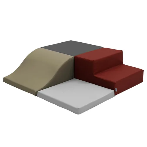Factory Direct Partners SoftScape 13232-134 - Escalador de esquina cuadrado para niños pequeños y niños, espuma suave segura para gatear y Vintage