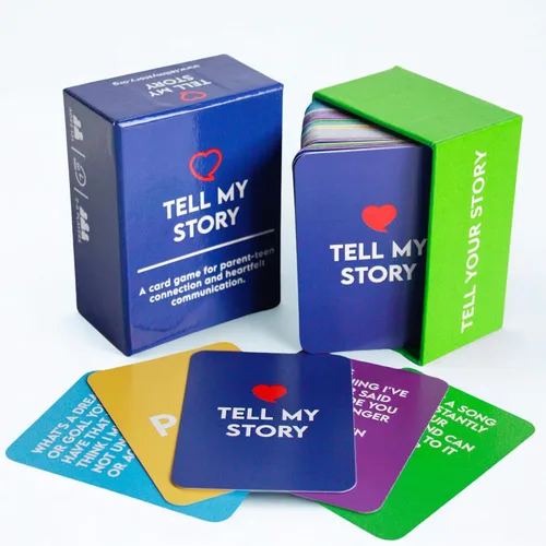 Miniatura 8 de Juego de cartas de conversación Tell My Story: 100 tarjetas de preguntas para apoyar la salud mental, construir confianza y crear conexiones
