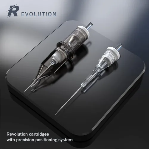 Miniatura 5 de EZ 100 agujas de cartucho de tatuaje Revolution surtidas 3RL 5RL 7RL 5RS 7RS 7M1 9M1 11M1 9CM 15CM con 2 agarres de aluminio agujas de tatuaje