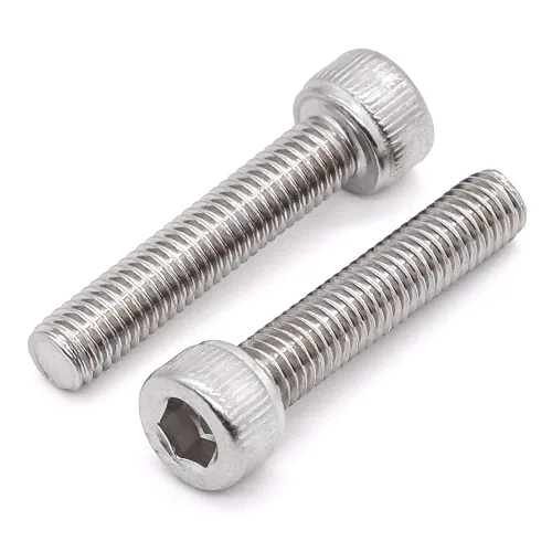 Miniatura 5 de Tornillos de cabeza hueca de 1/4-20 x 1 (30 piezas) Allen Hex Drive, acero inoxidable 18/8 304, rosca completa, acabado brillante, rosca gruesa