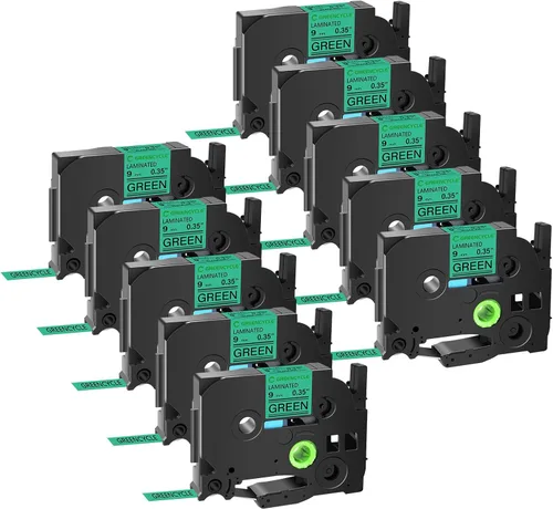 Miniatura 28 de GREENCYCLE TZe-111 - Cinta adhesiva transparente laminada de 0.23 pulgadas compatible con Brother P-Touch TZ-111 TZe111, cinta negra sobre
