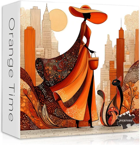 Miniatura 13 de Impossible Puzzle para adultos de 1000 piezas, paisaje de fantasía bailarina, dama rompecabezas, arte estético, floral, elegante, abstracto