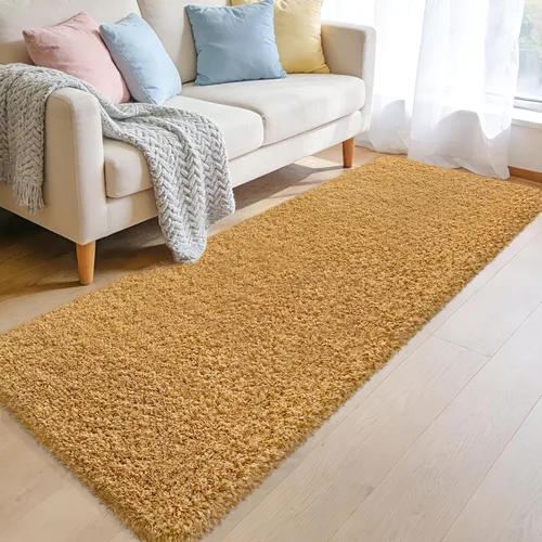 Miniatura 13 de Alfombras suaves para dormitorio, alfombra de pasillo de 2 x 6 pies, alfombra de felpa lanuda antideslizante para mesita de noche, sofá, sala