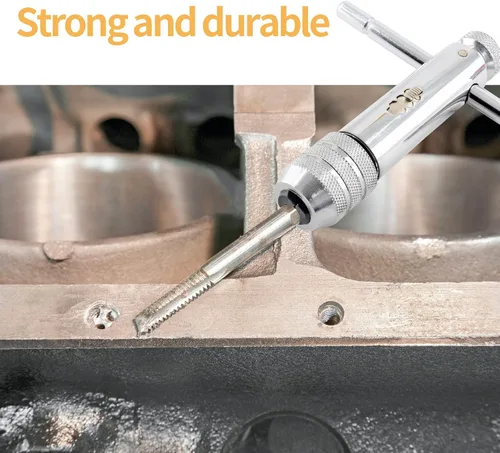 Miniatura 6 de Llave de llave de trinquete ajustable con mango en T Rango de capacidad de llave M3-M8