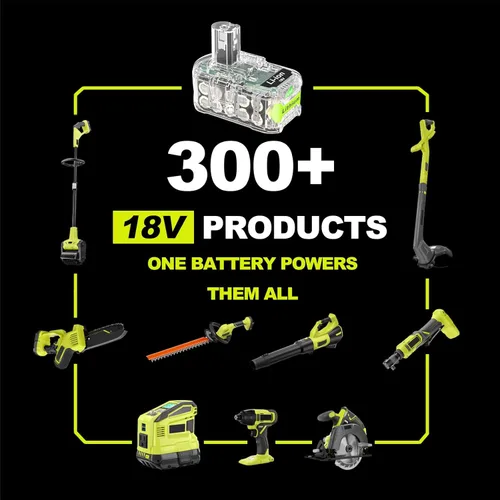 Miniatura 4 de Batería de repuesto para Ryobi 18V 5000mAh P102 P103 P104 P105 P107 P108, compatible con herramientas eléctricas inalámbricas Ryobi ONE+ 18V con luz