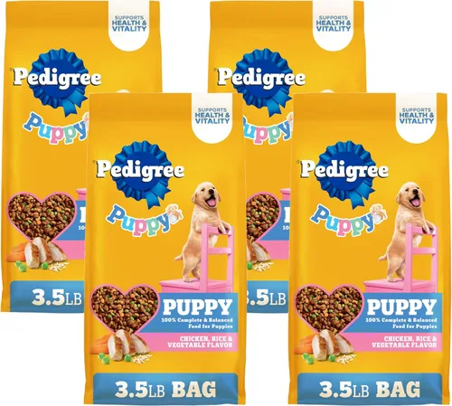 Miniatura 10 de Pedigree Puppy Growth & Protection - Alimento seco para perros con sabor a pollo y verduras - 3.5 libras Bolsa