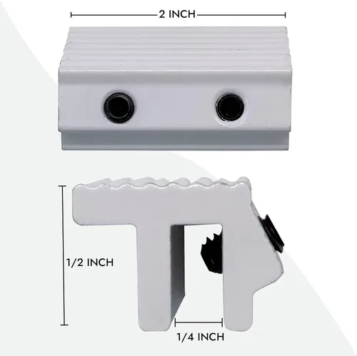 Miniatura 2 de NU-SET Cerradura Cerradura deslizante resistente a manipulaciones Cerradura de ventana de doble tornillo hexagonal para seguridad de ventana
